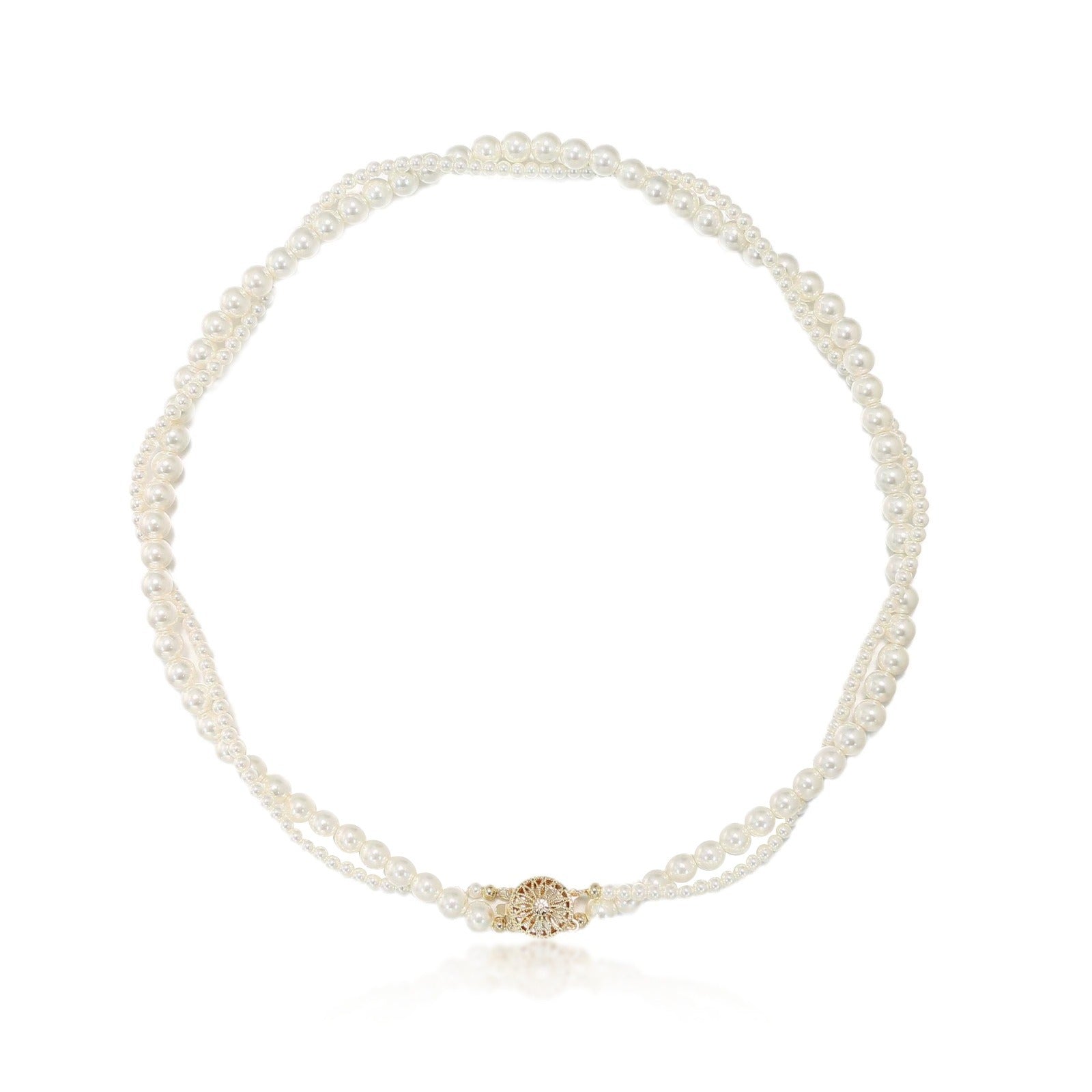 二層パールネックレス　Double Wrap Pearl Necklace