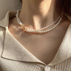 二層パールネックレス　Double Wrap Pearl Necklace