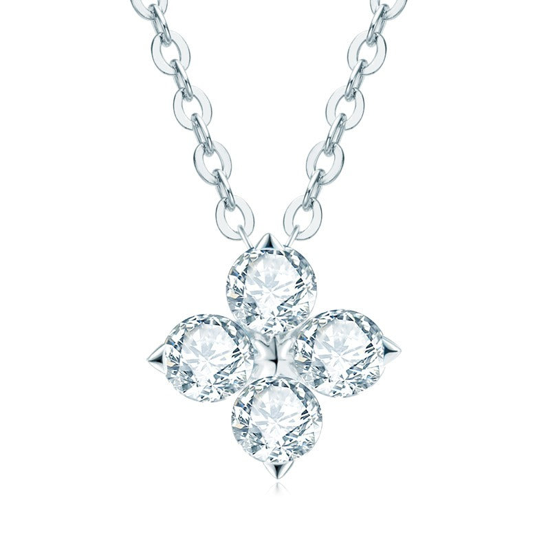 クローバーMoassanaito clover flower necklace