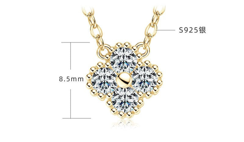 クローバーMoassanaito clover flower necklace